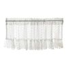 White Gauze Curtain Lace Partition Short Curtain Half Curtain Polka Dot Valance Sheer Curtain Tier Cafe Curtain,59x15 inch