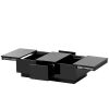 [VIDEO provided] ON-TREND Coffee Table with 2 large Hidden Storage Compartment, Extendable Cocktail Table with 2 Drawers