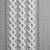 Cotton Printed Curtain Panel with Chenille Stripe and Lining(Only 1 Pc Panel)