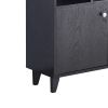 Bookcase, Bookshelf with Doors, Black--[Old sku:AM180710-B]