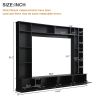 ON-TREND Large Wall Unit Entertainment Center with Bookshelves for TVs Up to 78'', Modern TV Console with Cabinets and Open Shelves