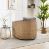 COOLMORE Swivel Barrel Chair, Comfy Round Accent Sofa Chair for Living Room, 360 Degree Swivel Barrel Club Chair, Leisure Arm Chair for Nursery, Hotel