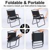 YSSOA Folding Camp Chair for Adults with Handle and Storage Bag, Large Size, 264lbs Load Bearing Collapsible Outdoor Furniture for Leisure, Beach