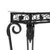 Modern Style Fancy Glass and Metal Table for Entrance, Console Tables for Entryway, Sturdy Hallway Table with Storage