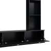 ON-TREND Large Wall Unit Entertainment Center with Bookshelves for TVs Up to 78'', Modern TV Console with Cabinets and Open Shelves