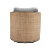 COOLMORE Swivel Barrel Chair, Comfy Round Accent Sofa Chair for Living Room, 360 Degree Swivel Barrel Club Chair, Leisure Arm Chair for Nursery, Hotel