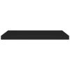 Floating Wall Shelves 4 pcs Black 31.5"x9.3"x1.5" MDF