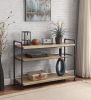 Brantley Oak & Sandy Black Finish Bookshelf
