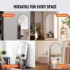 VEVOR Arched Full Length Mirror, 71'' x 32'', Large Free Standing Leaning Hanging Wall Mounted Floor Mirror with Stand Aluminum Alloy Frame