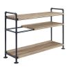 Brantley Oak & Sandy Black Finish Bookshelf