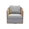 COOLMORE Swivel Barrel Chair, Comfy Round Accent Sofa Chair for Living Room, 360 Degree Swivel Barrel Club Chair, Leisure Arm Chair for Nursery, Hotel