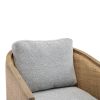 COOLMORE Swivel Barrel Chair, Comfy Round Accent Sofa Chair for Living Room, 360 Degree Swivel Barrel Club Chair, Leisure Arm Chair for Nursery, Hotel