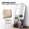 VEVOR Arched Full Length Mirror, 71'' x 32'', Large Free Standing Leaning Hanging Wall Mounted Floor Mirror with Stand Aluminum Alloy Frame