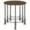Natural and Gunmetal 3-Piece Nesting Table