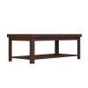 Bridgevine Home Sausalito 48" Coffee Table, No Assembly Required, Whiskey Finish