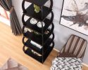 Stylish Bookshelf, 5-layer Bookcases, Black