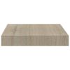 Floating Wall Shelves 2 pcs Oak 9.1"x9.3"x1.5" MDF