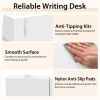 Office Computer Desk with Dual 3 Tier Bookshelf and Monitor Shelf
