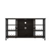Wine Bar Cabinet for Liquor and Glasses, Rustic Wood Wine Bar Cabinet with Storage , Multifunctional Floor Wine Cabinet for Living Room(55 Inch
