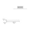 Ecco 31.5" Wide Floating Shelves Set of 2, Shelves for Wall Decor for Bedroom, Bathroom Storage Shelves, Book Shelves for Living Room Mahogany