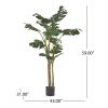 59 Inch Artificial Monstera Tree