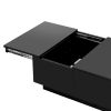 [VIDEO provided] ON-TREND Coffee Table with 2 large Hidden Storage Compartment, Extendable Cocktail Table with 2 Drawers