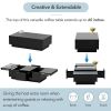 [VIDEO provided] ON-TREND Coffee Table with 2 large Hidden Storage Compartment, Extendable Cocktail Table with 2 Drawers
