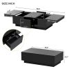 [VIDEO provided] ON-TREND Coffee Table with 2 large Hidden Storage Compartment, Extendable Cocktail Table with 2 Drawers
