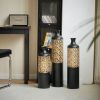 Floor Metal Vases Decorated White Metal vases Set of 3 gorgeous home decoration large glazed metal vases 20.8in/24.8in/28.7in height