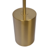 Harmony Brassed Gold Floor Lamp with Rotary Switch Triple Spots Metal Block Base