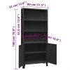 Industrial Bookshelf Anthracite 31.5"x12.6"x70.9" Steel