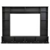 ON-TREND Large Wall Unit Entertainment Center with Bookshelves for TVs Up to 78'', Modern TV Console with Cabinets and Open Shelves