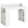 Office Computer Desk with Dual 3 Tier Bookshelf and Monitor Shelf
