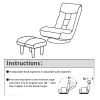 floor chair single sofa reclining chair Japanese chair lazy sofa tatami balcony reclining chair leisure sofa adjustable chair
