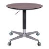Movable Adjustable Coffee Table 360 Swivel Counter Bar Height Aluminum Star Base Movable for End Table Dining Room Home Kitchen Table