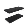 Ecco 31.5" Wide Floating Shelves Set of 2, Shelves for Wall Decor for Bedroom, Bathroom Storage Shelves, Book Shelves for Living Room