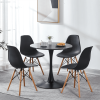 31.5" Tulip Table Mid-century Dining Table for 2-4 people With Round Mdf Table Top, Pedestal Dining Table, End Table Leisure Coffee Table
