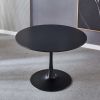 42.1" Table Mid-century Dining Table for 4-6 people With Round Mdf Table Top, Pedestal Dining Table, End Table Leisure Coffee Table