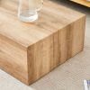 Elevate your living space with this modern MDF coffee table that showcases smooth