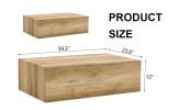 Elevate your living space with this modern MDF coffee table that showcases smooth