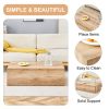 Elevate your living space with this modern MDF coffee table that showcases smooth