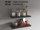 Ecco 31.5" Wide Floating Shelves Set of 2, Shelves for Wall Decor for Bedroom, Bathroom Storage Shelves, Book Shelves for Living Room