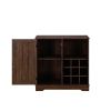 Farmhouse Coffee Bar Cabinet Bar Cabinet with Wine Rack Barn Door Buffet Sideboard Cabinet with Drawer, Adjustable Storage Shelves, Living Room