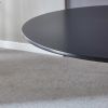 42.1" Table Mid-century Dining Table for 4-6 people With Round Mdf Table Top, Pedestal Dining Table, End Table Leisure Coffee Table