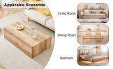 Elevate your living space with this modern MDF coffee table that showcases smooth